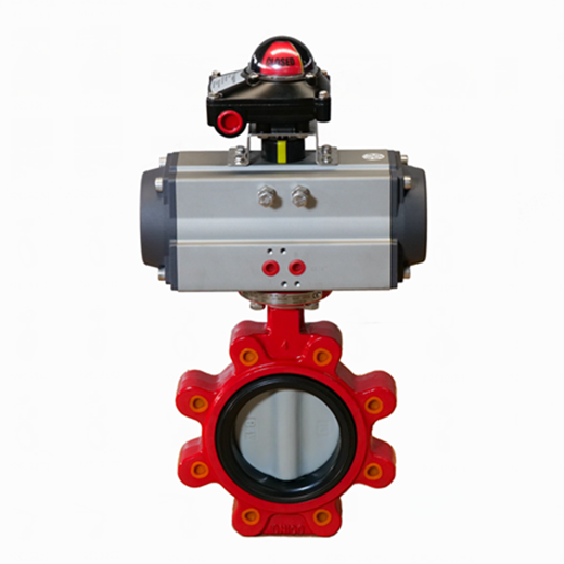 Pneumatic actuator butterfly valve