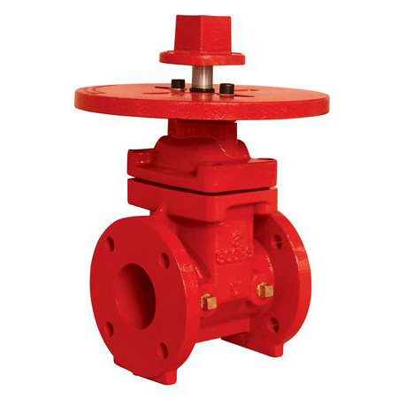 300PSI NRS Resilient Wedge Gate Valve With Round Plate