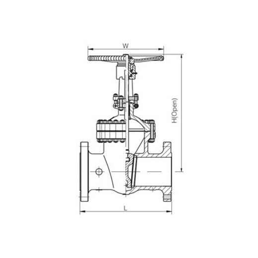 API600 Class 2500 OS&Y Cast Steel Gate Valve